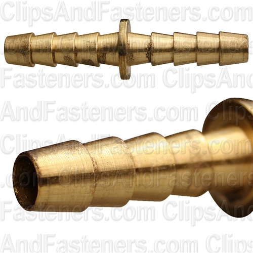 Barbed Hose Coupler Brass 1/4 I.D.