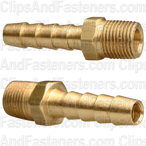 Hose Barb To Taper Male Pipe 1/4 I.D. 1/8 Thread