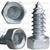 3/8" X 1" Indented Hex Head Tapping Screws Zinc
