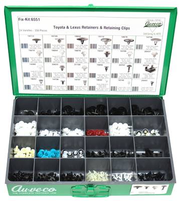 TOYOTA AND LEXUS RETAINERS AND RETAINING CLIPS KIT