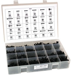 490 Piece Black Tapping Screw Assortment