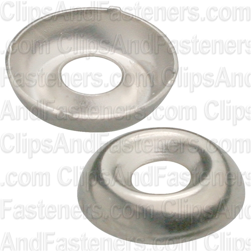 #4 Ctsk Brass Finishing Washer Nickel