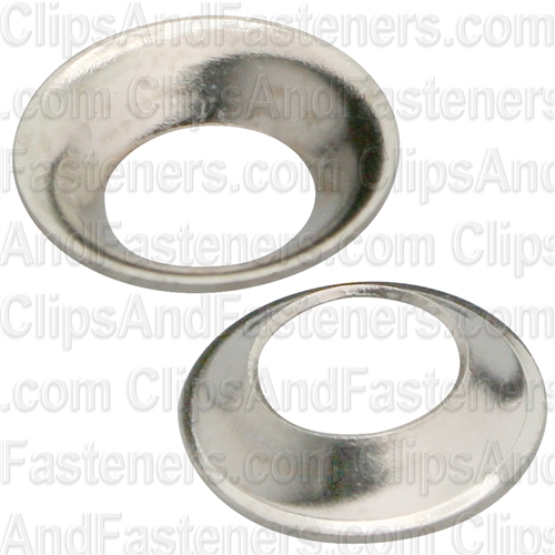 #8 Flush Brass Finishing Washer Nickel