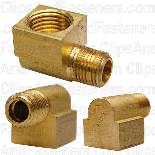 90 Degree Brass Elbow Tube Size 5/16" Pipe Thread 1/8