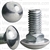 7/16"-14 x 1" Stainless Capped Bumper Bolts Without Nuts