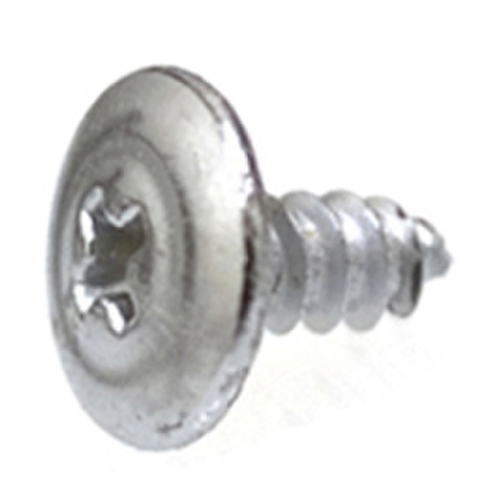 8-18 X 3/8" Phillips Washer Head Tap Screw Chrome