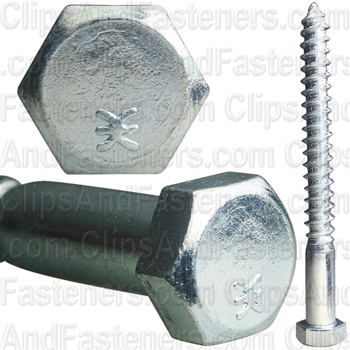 3/8 X 4 Hex Hd Lag Screw Zinc