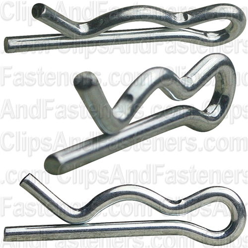 Hair Pin Retainers Zinc Plated