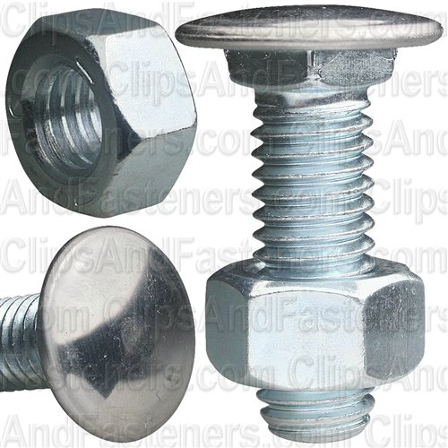 7/16"-14 X 1-3/8" Stainless Capped Bumper Bolts W/Nuts