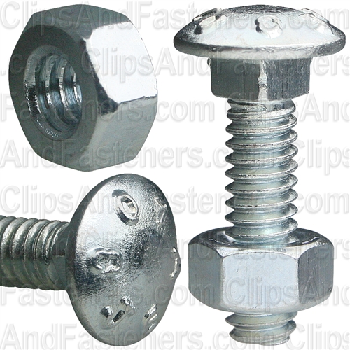 1/4 X 1 Carriage Bolt Zinc