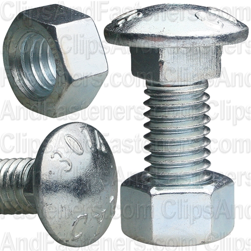 3/8 X 1 Carriage Bolt Zinc