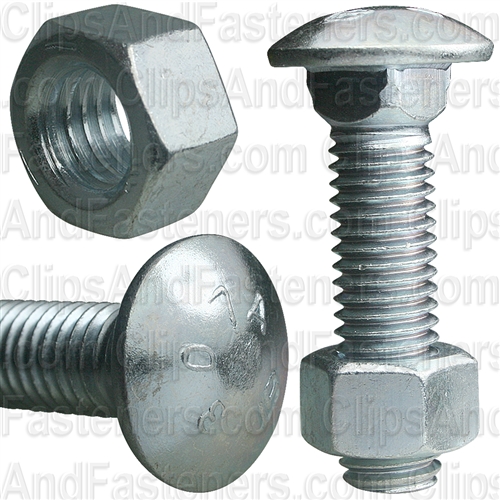 1/2 X 2 Carriage Bolt Zinc