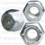 1/4"-20 USS Nylon Insert Lock Nuts Grade 2 Zinc