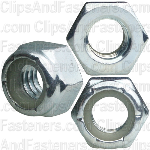 5/16"-18 USS Nylon Insert Lock Nuts Grade 2 Zinc