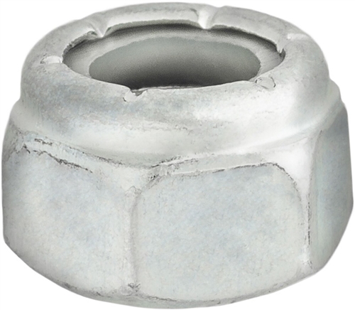 7/16"-20 SAE Nylon Insert Lock Nuts Grade 2 Zincc