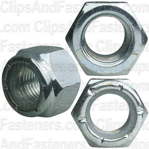 1/2"-20 SAE Nylon Insert Lock Nuts Grade 2 Zinc