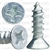 6 X 1/2 Phil Flat Hd Wood Screw Zinc