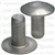 3/16 Brazier Head Solid Aluminum Rivet 3/8 Length (1000)