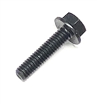 M6-1.00 x 25mm (FT) Hex Head Flange Bolt, Non Serrated, DIN 6921, Plain Class 8.8