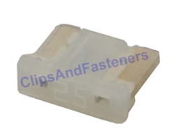 Low Profile ATM Mini Fuse - 25 Amps Clear