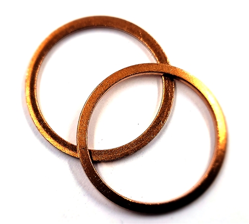 Copper Washer 20mm I.D. 24mm O.D. 1.5mm Thick