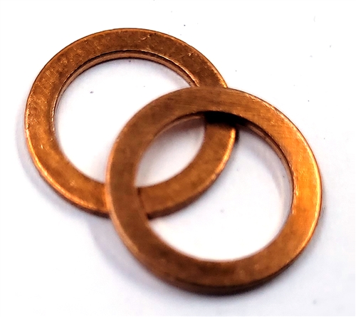 Copper Drain Plug Gaskets 8mm X 12mm X 1.0mm