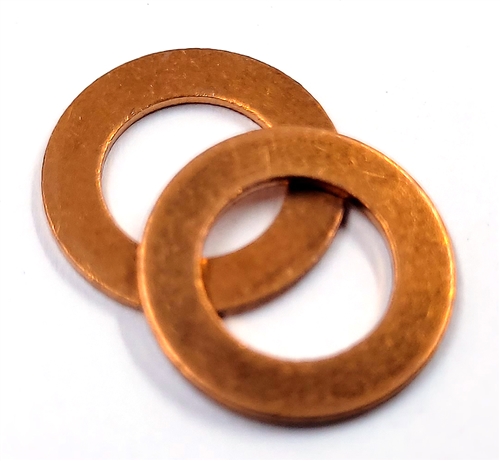 Copper Drain Plug Gaskets 8mm X 14mm X 1.0mm