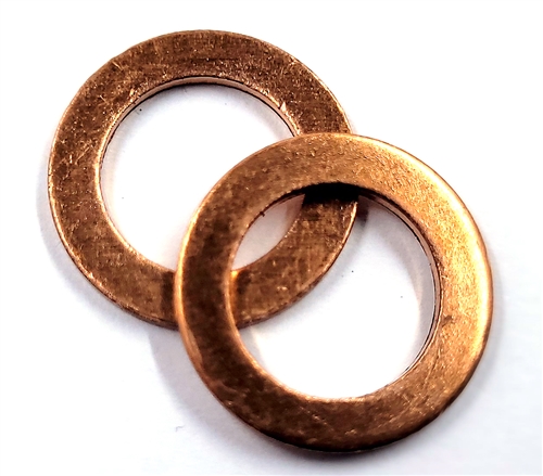 Copper Drain Plug Gaskets 15mm X 24mm X 2.0mm