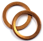 Copper Drain Plug Gaskets 14mm X 18mm X 1.5mm