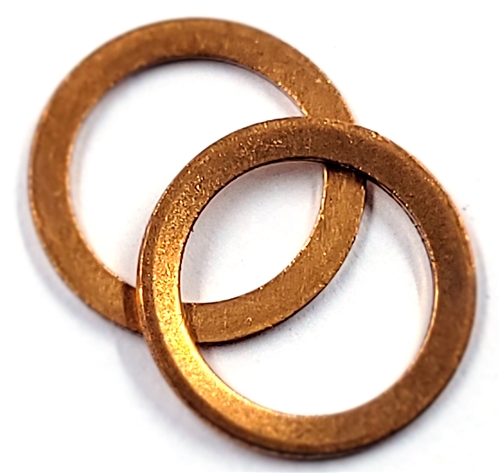 Copper Drain Plug Gaskets 14mm X 18mm X 1.5mm