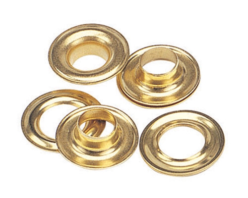 Brass Grommets & Plain Washers 1/2" Size 4