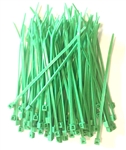 100 4" Green Nylon Wire Cable Ties 18 Lbs