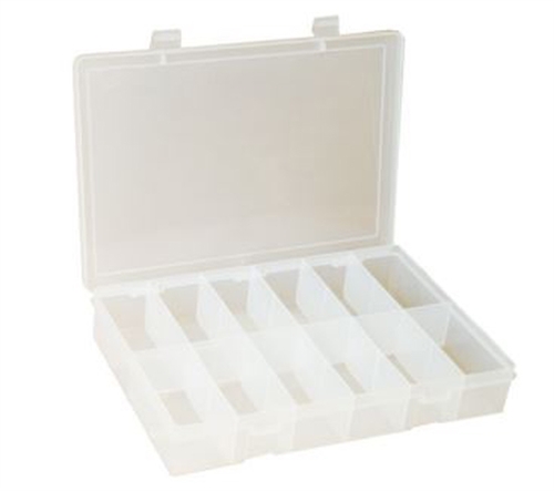 12 Compartment Large Plastic Box