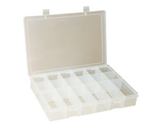 18 Compartment Large Plastic Box