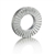 Wedge locking washer Carbon Stl Zinc flake coated thr. hard. M3.5 (#6) Lrg OD 20 glued pairs/pack