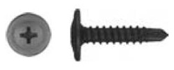 8X3/4" Phillips Oval Head Tek Screws 13/32" Washer