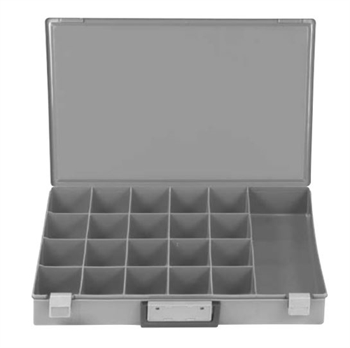 21 Hole Large Gray Plastic Tray 18 1/4" X 12 1/4"