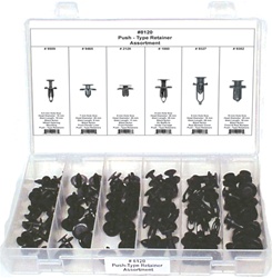 82 Pc. Push-Type Retainer Assortment GM,Ford,Honda