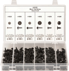 210 Pc Hex & Phillips Drive Black Trim Screw Assortment