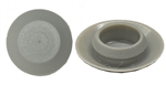 1/2" Gray Nylon Flush Type Hole Plugs 7/8" Head