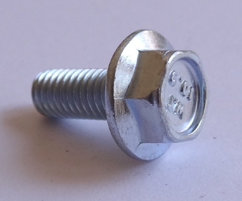 M 5 - 0.8 x 12mm JIS Hex Head Flange Bolt - Small Head, Class 10.9 Zinc. JIS B 1189