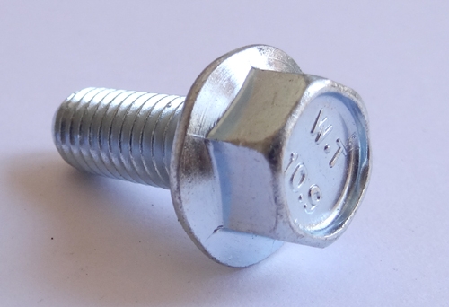 (25) M 8 - 1.25 x 20mm  JIS Hex Head Flange Bolt - Small Head, Class 10.9 Zinc.  JIS B 1189