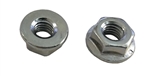 50 M6 - 1.0 Hexagon Flange Nut - Non Serrated Class 8 Zinc. DIN 6923 / ISO 4161