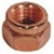 M8-1.0 Exhaust Lock Nut Copper Plated Steel 12mm Hex