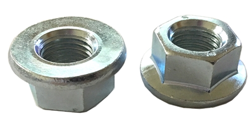 M14 - 1.5 Hexagon Flange Nut - Non-Serrated Class 10 Zinc. DIN 6923 / ISO 4161