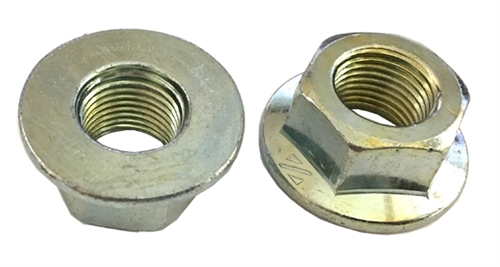 5 M16 - 1.5 Hexagon Flange Nut - Non-Serrated Class 10 Zinc. DIN 6923 / ISO 4161
