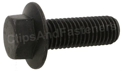 (1) M14-2.0 x 40mm Hex Head Flange Bolt Non Serrated Class 10.9 Plain DIN 6921