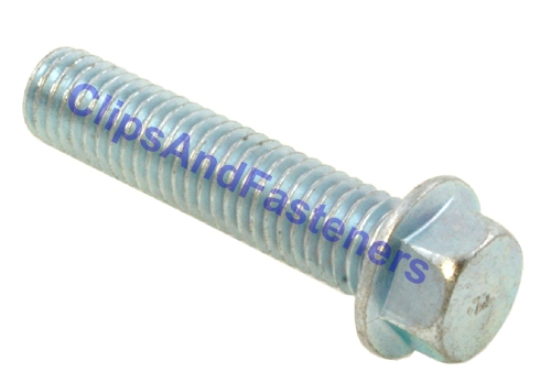 M 6 - 1.0 x 10mm  Hex Flange Bolt - Small Head Class 10.9 Zinc