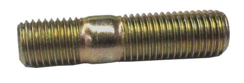 M10 - 1.25 x 42mm Double End Stud, Class 8.8 Zinc Yellow