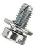 M6 -1.0 x 12mm Slotted Cheese Head SEMS Screws